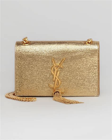 yves saint laurent clutch gold tassel|ysl kate clutch.